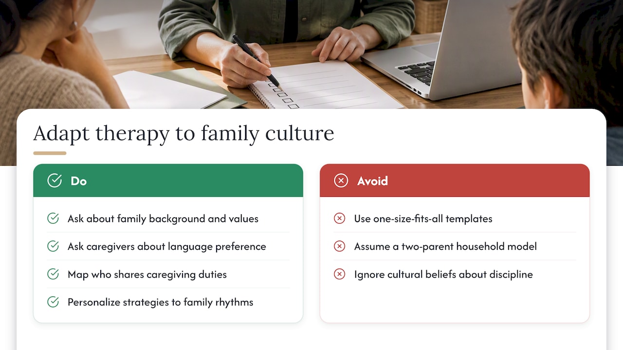 Why culture and family background shape what works — overview diagram