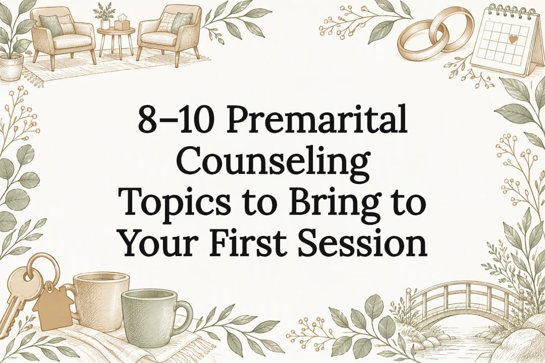 8–10 Premarital Counseling Topics to Bring to Your First Session