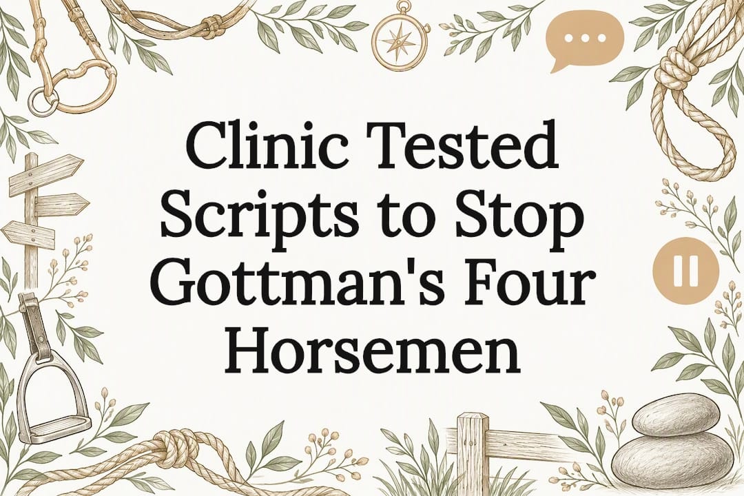 Clinic Tested Scripts to Stop Gottman’s Four Horsemen