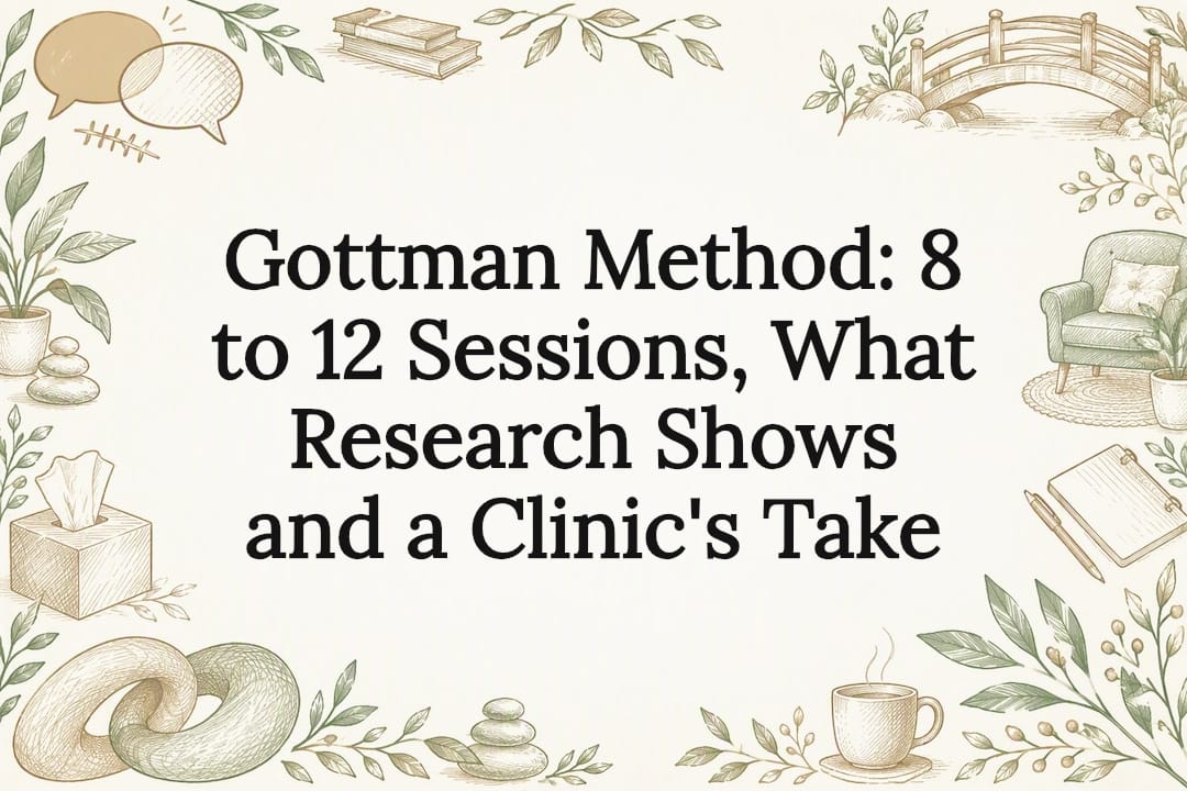 Gottman Method: 8 to 12 Sessions, What Research Shows and a Clinic’s Take