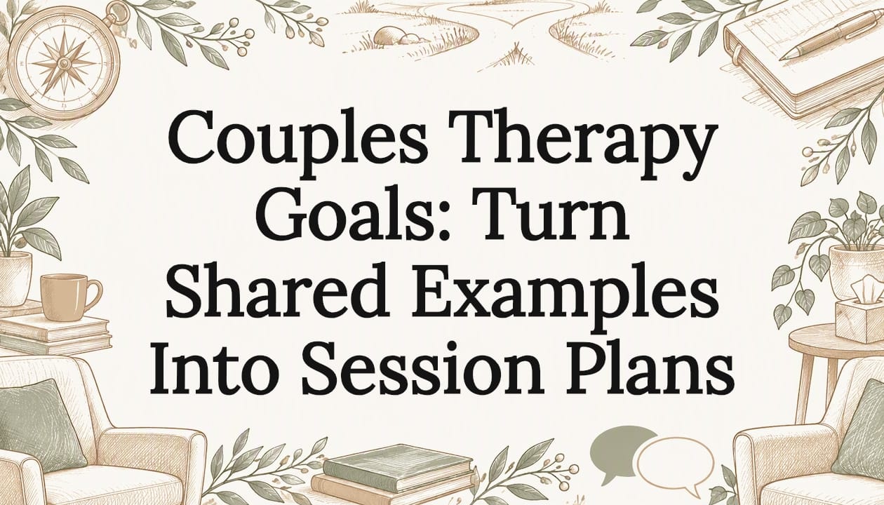 Couples Therapy Goals: Turn Shared Examples Into Session Plans