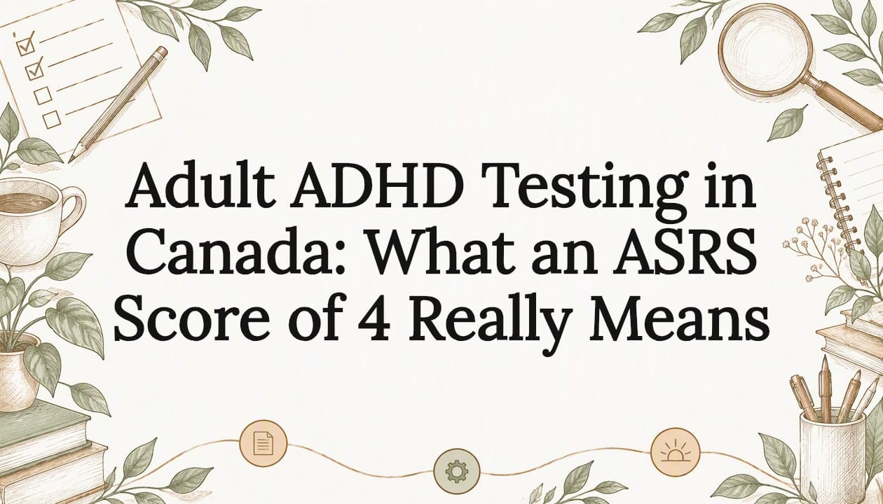 Adult ADHD Testing in Canada: What an ASRS Score of 4 Really Means